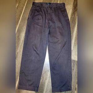 Polo Ralph Lauren Mens Dark Gray Cuffed Pants Size 34×30